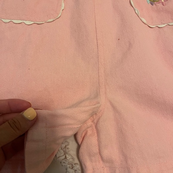 Louise Misha Girls Romper w/floral pockets Size 8 - Picture 4 of 8